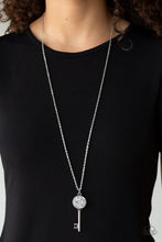 Load image into Gallery viewer, Paparazzi Key Keepsake - White - Necklace &amp; Earrings - $5 Jewelry with Ashley Swint