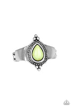 Load image into Gallery viewer, Paparazzi Mineral Minimalist - Green Stone - Silver Ring - $5 Jewelry With Ashley Swint