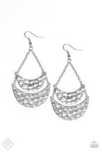 Load image into Gallery viewer, Paparazzi Moon Landings - Silver - Hammered Earrings - Fashion Fix / Trend Blend Exclusive August 2019 - $5 Jewelry With Ashley Swint