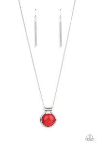 Paparazzi Patagonian Paradise - Red Stone - Necklace & Earrings - $5 Jewelry with Ashley Swint