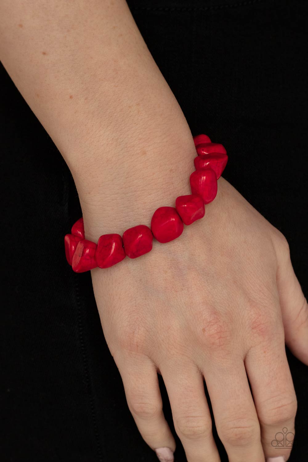 PRE-ORDER - Paparazzi Prehistoric Paradise - Red Stones - Bracelets - $5 Jewelry with Ashley Swint