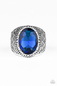 PRE-ORDER - Paparazzi Pro Bowl - Blue - Ring - $5 Jewelry with Ashley Swint