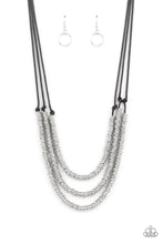 Load image into Gallery viewer, PRE-ORDER - Paparazzi RING to Reason - Black - Necklace &amp; Earrings - $5 Jewelry with Ashley Swint