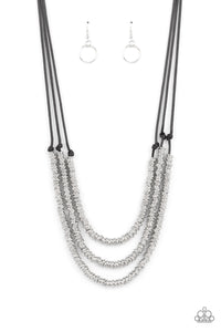 PRE-ORDER - Paparazzi RING to Reason - Black - Necklace & Earrings - $5 Jewelry with Ashley Swint