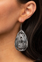 Load image into Gallery viewer, Paparazzi Rural Ripples - Black Gunmetal - Earrings - $5 Jewelry with Ashley Swint