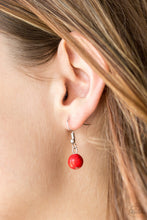 Load image into Gallery viewer, Paparazzi Rural Rustler - Red Stone - Silver Necklace &amp; Earrings - $5 Jewelry with Ashley Swint