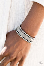 Load image into Gallery viewer, Paparazzi Rustic Rhythm - Silver - Bracelet - Trend Blend / Fashion Fix Exclusive - August 2020 - $5 Jewelry with Ashley Swint