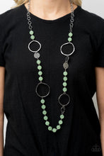 Load image into Gallery viewer, PRE-ORDER - Paparazzi Sea Glass Wanderer - Green - Necklace &amp; Earrings - $5 Jewelry with Ashley Swint