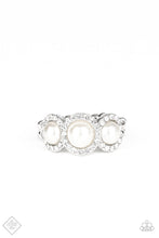 Load image into Gallery viewer, Paparazzi Shut The Front DIOR! - White - Ring - Trend Blend / Fashion Fix Exclusive June 2020 - $5 Jewelry with Ashley Swint