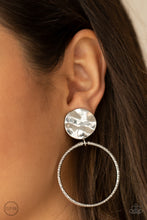 Load image into Gallery viewer, PRE-ORDER - Paparazzi Undeniably Urban - Silver - Clip On Earrings - $5 Jewelry with Ashley Swint