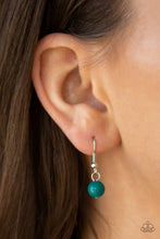 Load image into Gallery viewer, Paparazzi Voyager Vibes - Multi - Blue and Green Beads - Silver Necklace and matching Earrings - $5 Jewelry With Ashley Swint