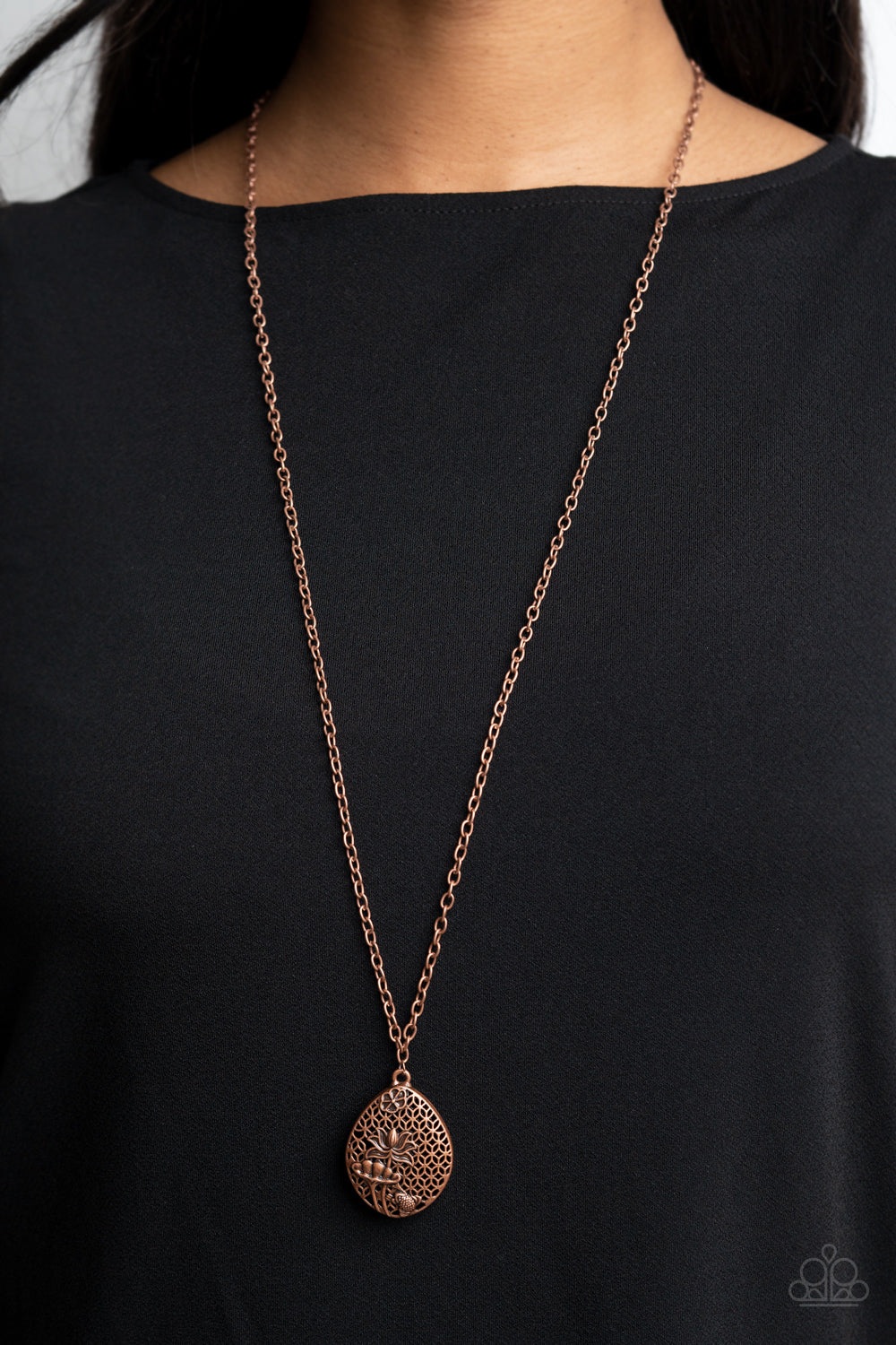 PRE-ORDER - Paparazzi Wearable Wildflowers - Copper - Necklace & Earrings - $5 Jewelry with Ashley Swint