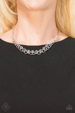 Load image into Gallery viewer, Paparazzi Block Party Princess - White - Necklace - January 2019 Fashion Fix Exclusive - $5 Jewelry With Ashley Swint