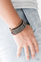 Load image into Gallery viewer, Paparazzi Boondock Bandit - Brown - Urban Leather Bracelet - $5 Jewelry With Ashley Swint