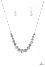 Load image into Gallery viewer, Paparazzi Crystal Carriages - Silver - Iridescent Crystal Beads - Silver Chain Necklace &amp; Earrings - $5 Jewelry with Ashley Swint
