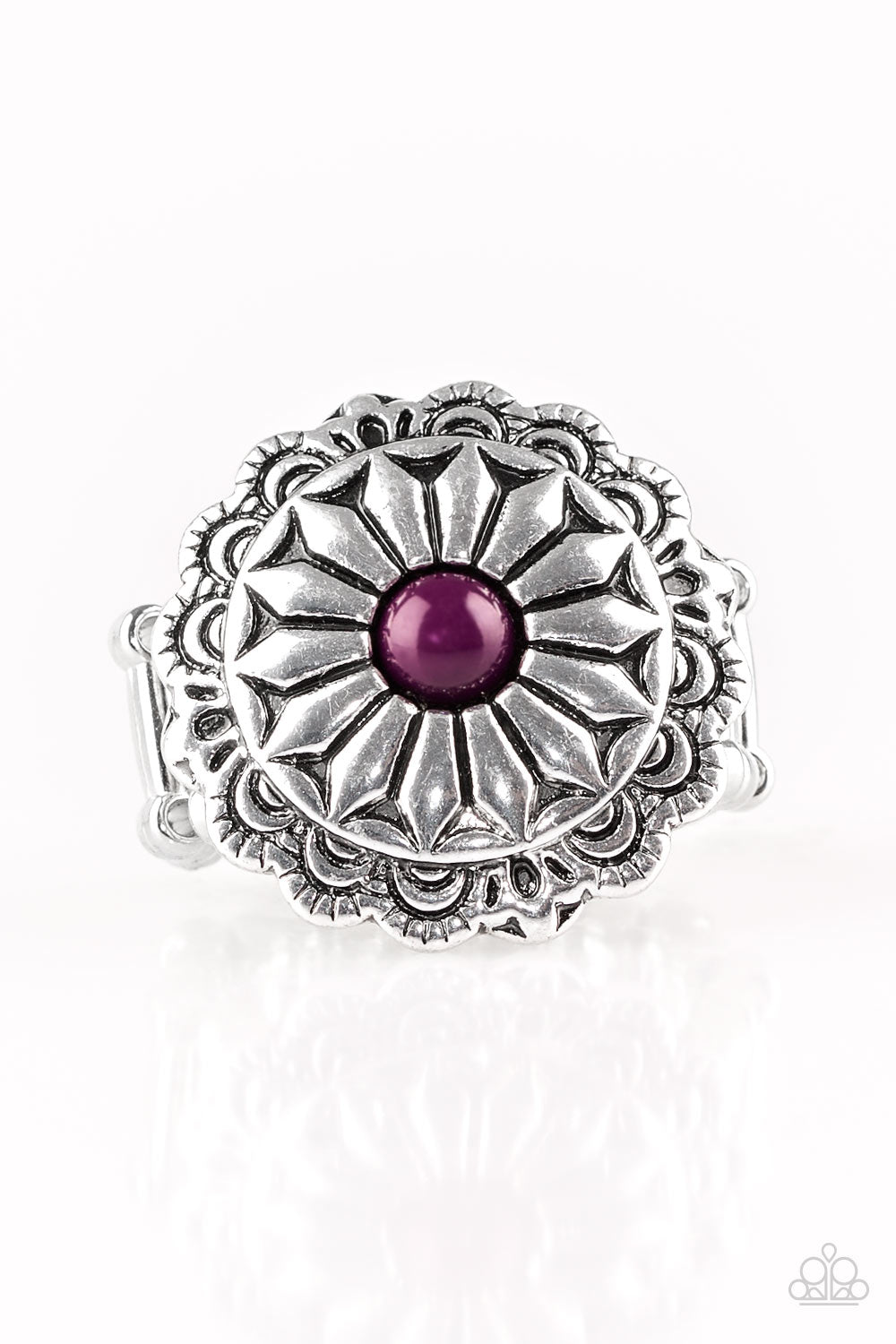 Paparazzi Daringly Daisy - Purple - Flower Ring - $5 Jewelry With Ashley Swint