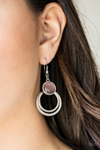 Paparazzi Dreamily Dreamland - Purple Moonstone - Earrings - $5 Jewelry With Ashley Swint