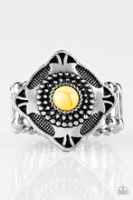 Load image into Gallery viewer, Paparazzi Four Corners Fashion - Yellow Stone - Ring - $5 Jewelry With Ashley Swint