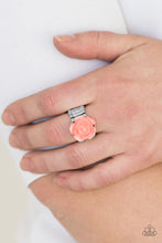 Load image into Gallery viewer, Paparazzi PRIMROSE and Proper - Orange / Coral - Blooming Dahlia - Resin Rose - Ring - $5 Jewelry With Ashley Swint