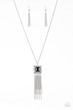 Load image into Gallery viewer, Paparazzi Shimmer Sensei - Black Gem - Silver Necklace &amp; Earrings - $5 Jewelry With Ashley Swint