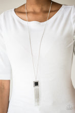 Load image into Gallery viewer, Paparazzi Shimmer Sensei - Black Gem - Silver Necklace &amp; Earrings - $5 Jewelry With Ashley Swint