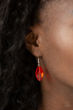 Load image into Gallery viewer, Paparazzi Spring Daydream - Red Beads - Silver Necklace and matching Earrings - $5 Jewelry With Ashley Swint