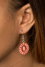 Load image into Gallery viewer, Paparazzi Spring Tea Parties - Orange / Coral - Earrings - $5 Jewelry With Ashley Swint