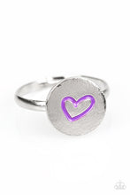 Load image into Gallery viewer, Paparazzi Starlet Shimmer Rings - 10 - Hearts - Pink, Blue, Black, Purple - $5 Jewelry With Ashley Swint