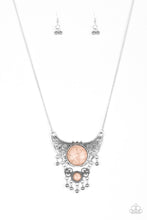 Load image into Gallery viewer, Paparazzi Summit Style - Brown Stones - Silver Necklace and matching Earrings - $5 Jewelry With Ashley Swint
