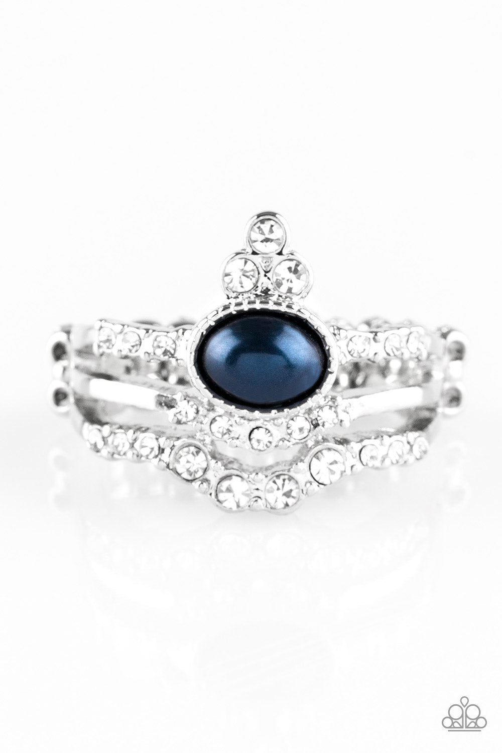 Paparazzi Timeless Tiaras - Blue - Rhinestone Ring - $5 Jewelry With Ashley Swint