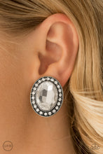 Load image into Gallery viewer, Paparazzi Titanic Treasure - White Clip-On - Earrings - $5 Jewelry With Ashley Swint
