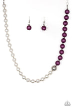 Load image into Gallery viewer, Paparazzi 5th Avenue A-Lister - Purple - White Pearls - Necklace &amp; Earrings - $5 Jewelry With Ashley Swint