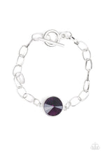 Load image into Gallery viewer, Paparazzi All Aglitter - Purple Gem - Nice Silver Chain Toggle Closure - Bracelet - $5 Jewelry with Ashley Swint