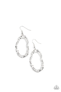 PRE-ORDER - Paparazzi ARTIFACT Checker - Silver - Earrings - $5 Jewelry with Ashley Swint