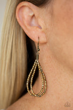 Load image into Gallery viewer, Paparazzi Catwalk Queen - Brass Seed Beads - Necklace and matching Earrings - $5 Jewelry With Ashley Swint