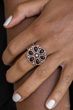 Load image into Gallery viewer, Paparazzi Color Me Calla Lily - Copper - Black Beads - Ring - $5 Jewelry With Ashley Swint