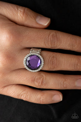 PRE-ORDER - Paparazzi Crown Culture - Purple Gem - Ring - $5 Jewelry with Ashley Swint