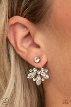 Load image into Gallery viewer, Paparazzi Crystal Constellations - White Rhinestones - Double Sided - Gorgeous Silver Earrings - $5 Jewelry with Ashley Swint