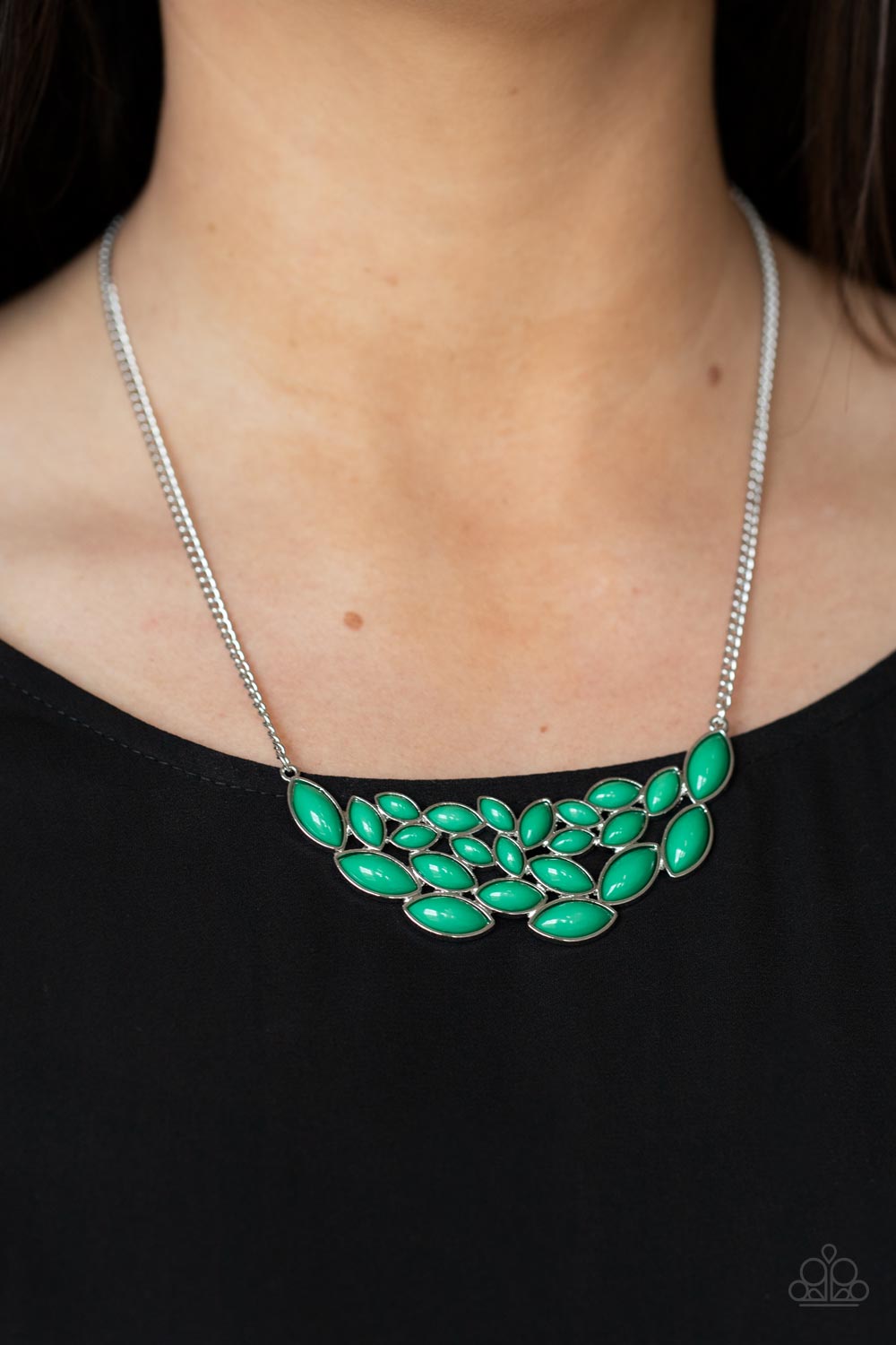 PRE-ORDER - Paparazzi Eden Escape - Green - Necklace & Earrings - $5 Jewelry with Ashley Swint