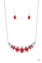 Load image into Gallery viewer, PRE-ORDER - Paparazzi Emblazoned Era - Red - Necklace &amp; Earrings - $5 Jewelry with Ashley Swint