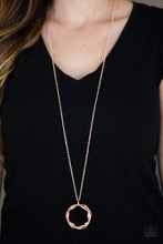 Load image into Gallery viewer, Paparazzi Millennial Minimalist - Copper - Dizzying Pendant - Necklace &amp; Earrings - $5 Jewelry with Ashley Swint