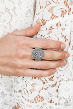 Load image into Gallery viewer, Paparazzi Modern Mandala - Silver - Ornate Teardrop Patterns - Ring - Fashion Fix Exclusive October 2019 - $5 Jewelry With Ashley Swint