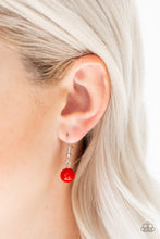 Load image into Gallery viewer, Paparazzi Modern Motley - Red Beads - Silver Necklace &amp; Earrings - $5 Jewelry With Ashley Swint