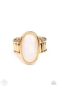 PRE-ORDER - Paparazzi Mystical Mantra - Gold - Ring - $5 Jewelry with Ashley Swint