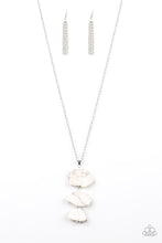 Load image into Gallery viewer, Paparazzi On The ROAM Again - White Rocks - Necklace and matching Earrings - $5 Jewelry With Ashley Swint