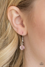 Load image into Gallery viewer, Paparazzi Season of Sparkle - Pink Gems - Silver Chain Necklace &amp; Earrings - $5 Jewelry With Ashley Swint