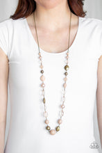 Load image into Gallery viewer, Paparazzi Secret Treasure - Brown - Pearly and Glassy Beads - Necklace &amp; Earrings - $5 Jewelry with Ashley Swint