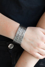 Load image into Gallery viewer, Paparazzi Stacked Shimmer - Silver - Bangle Like - Stacked Cuff Bracelet - $5 Jewelry With Ashley Swint