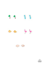 Load image into Gallery viewer, PRE-ORDER - Paparazzi Starlet Shimmer Earrings, 10 - Summer Inspired - Palm Trees, Seahorses, Fish, Flamingos and Seashells - $5 Jewelry with Ashley Swint