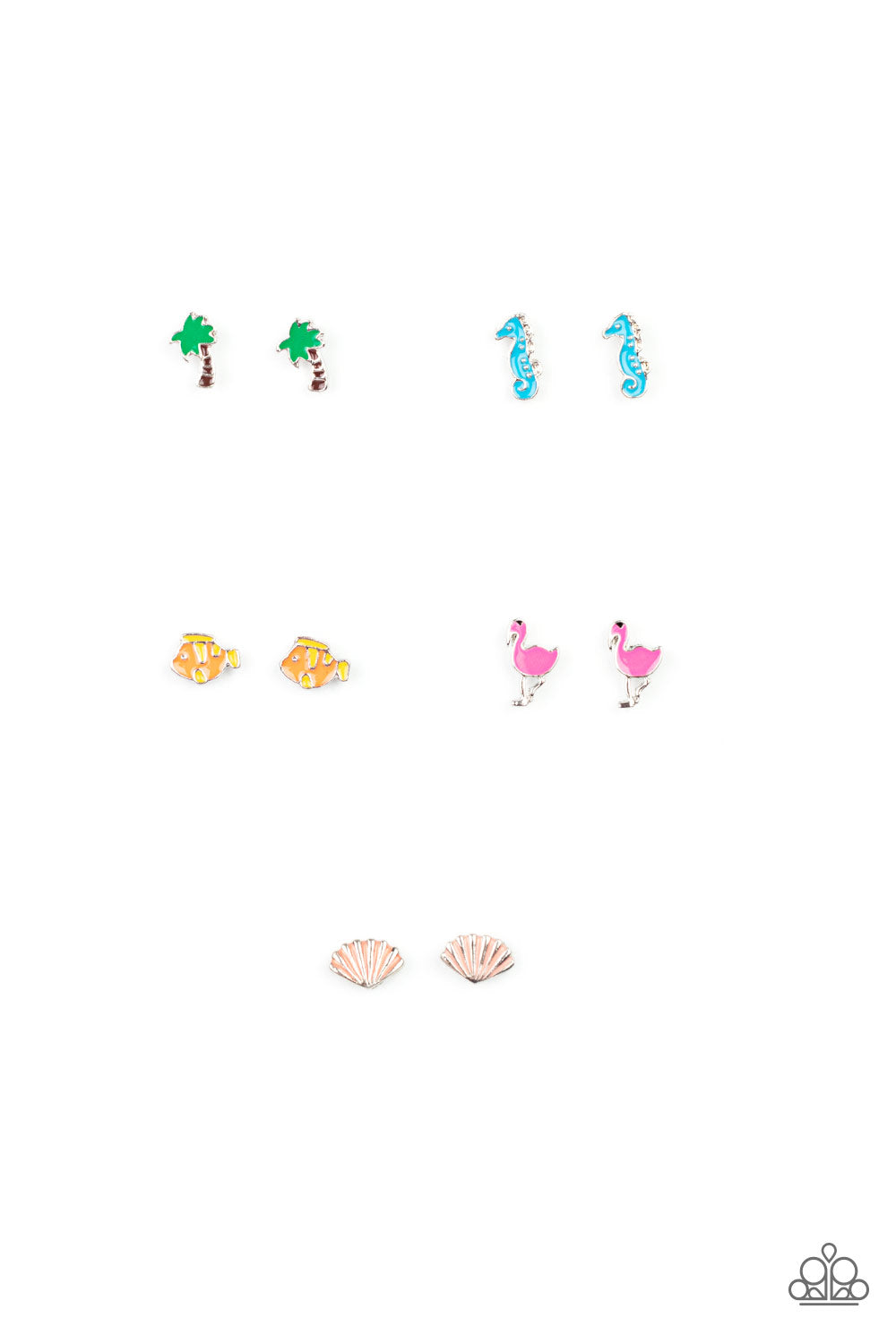 PRE-ORDER - Paparazzi Starlet Shimmer Earrings, 10 - Summer Inspired - Palm Trees, Seahorses, Fish, Flamingos and Seashells - $5 Jewelry with Ashley Swint